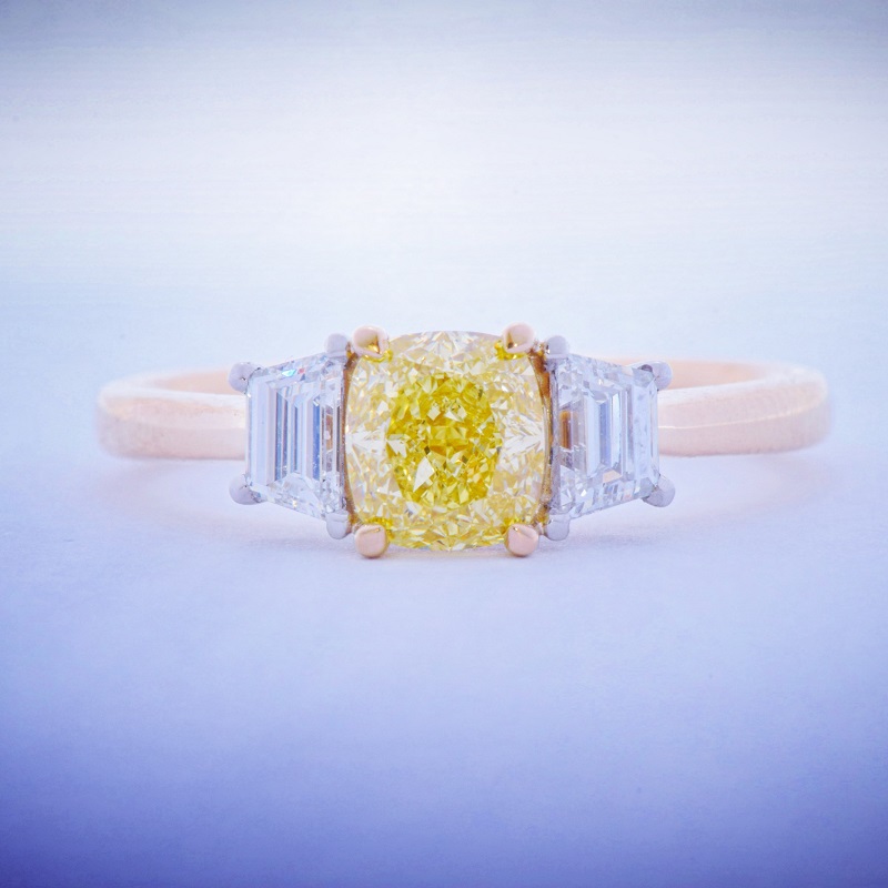 Fancy Yellow Diamond Bespoke Engagement Ring